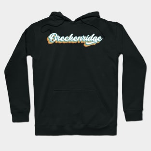 Breckenridge Colorado Retro Lettering Hoodie